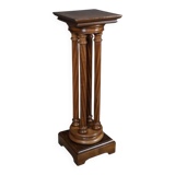 Swivelling stool in walnut, neo-Gothic style – 1900