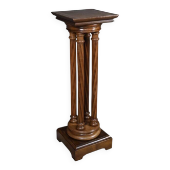 Swivelling stool in walnut, neo-Gothic style – 1900