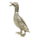 Silver-colored Duck Statue Sculpture Mauro Manetti Style 1970s