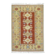 1970s Vintage Turkish Oushak Handmade  Red Yellow Area Rug 152x223