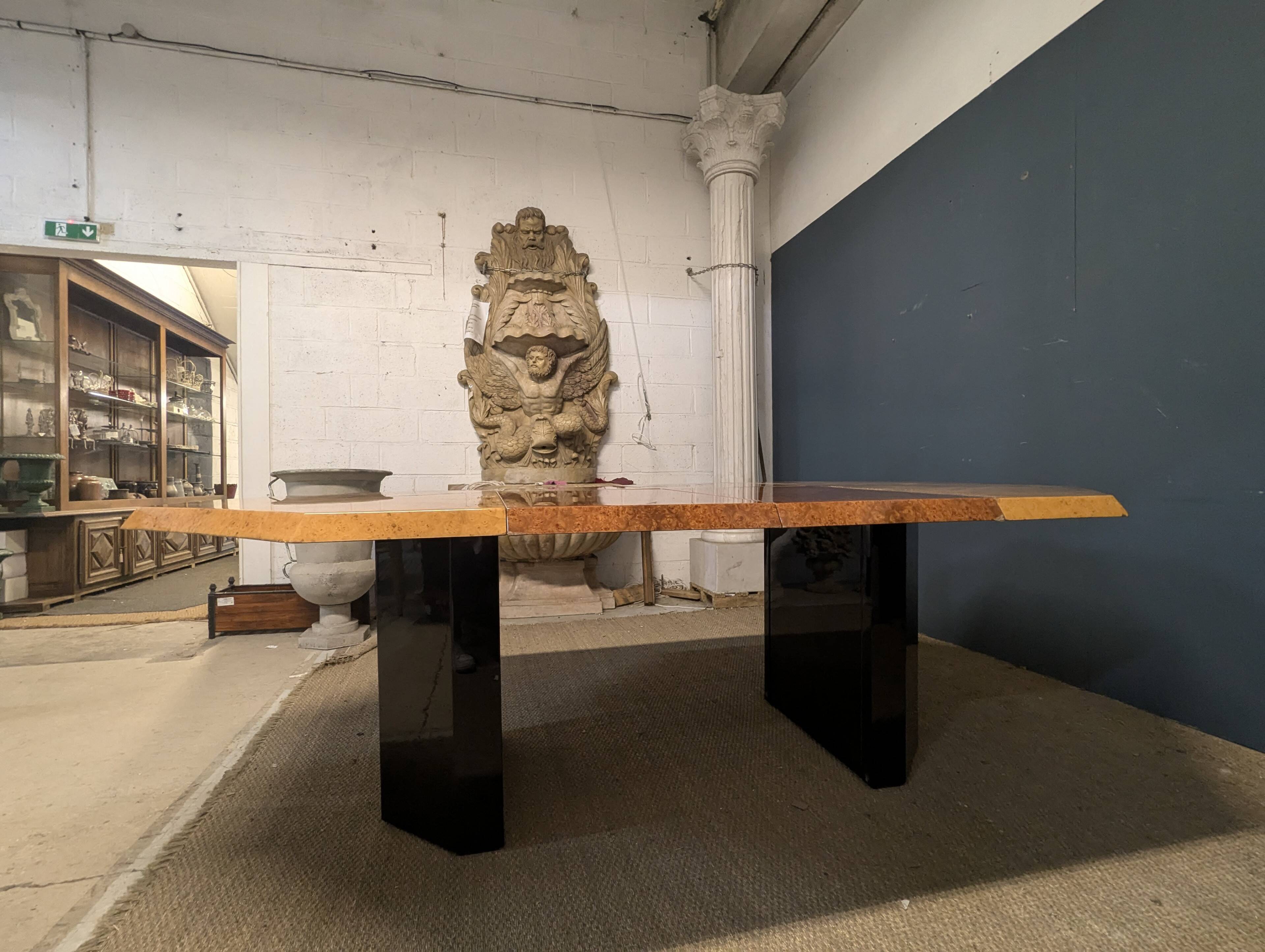 Elm burl table by Jean-Claude Mahey