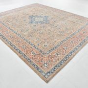 Tapis persan classique bleu et pêche