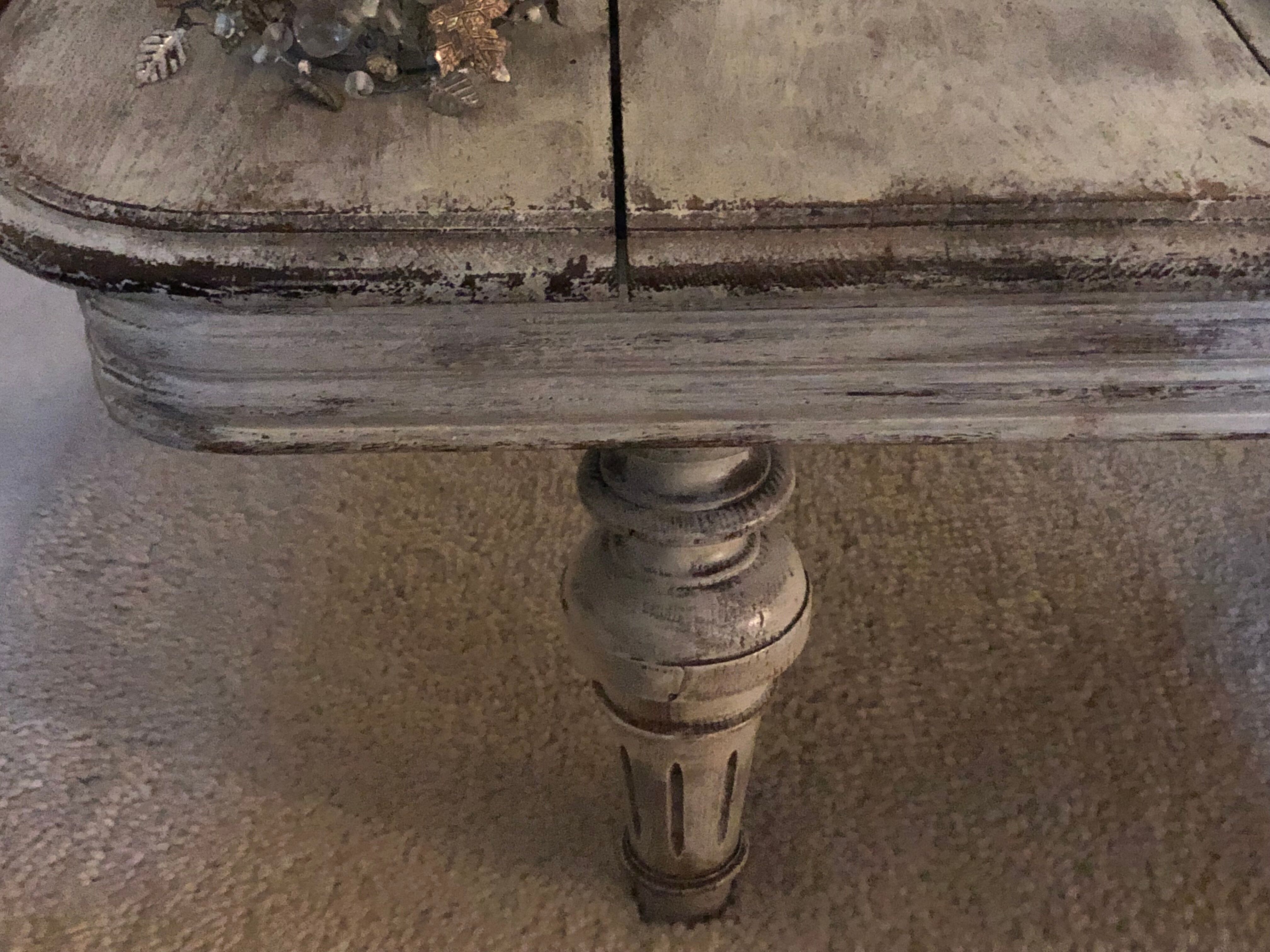 Patinated coffee table