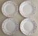 Lot de 4 assiettes terre de fer Digoin Sarreguemines