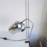 Stanislav Indra Chrome Plated Table Lamp, Czechoslovakia 1970's.
