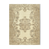 Handwoven Decorative Anatolian Beige Carpet 171 cm x 230 cm