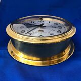Old modernist brass wall clock 1930 bayard movement 8 days