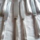 Ens. 12table knives 10 dessert knives in food. silver vintage style