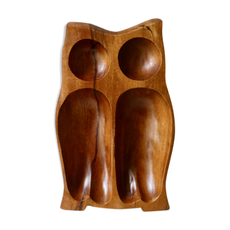 Cut in teak, in the shape of owl, owl