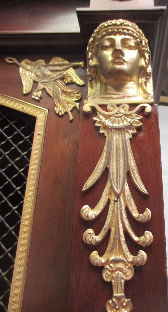 Acajou Library of Cuba Scd Empire decorated with 50 gilded bronzes