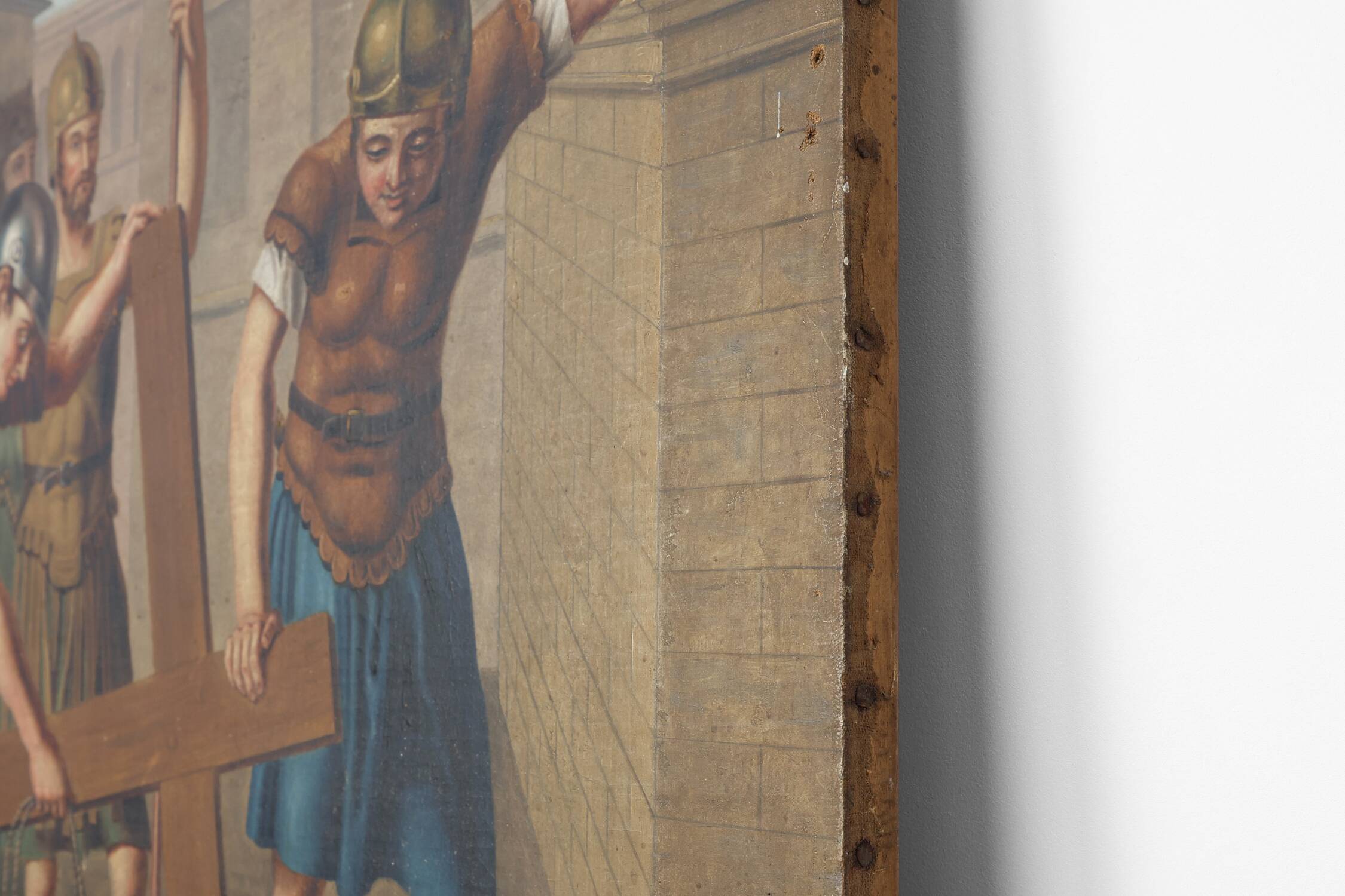 Flemish Religious Painting of the Passion of Christ, Belgium ca. 1900