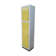 Armoire de rangement vintage formica jaune