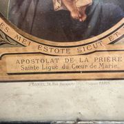 Image religieuse encadrée – "Per Mariam ad Jesum" – Paris, vers 1900