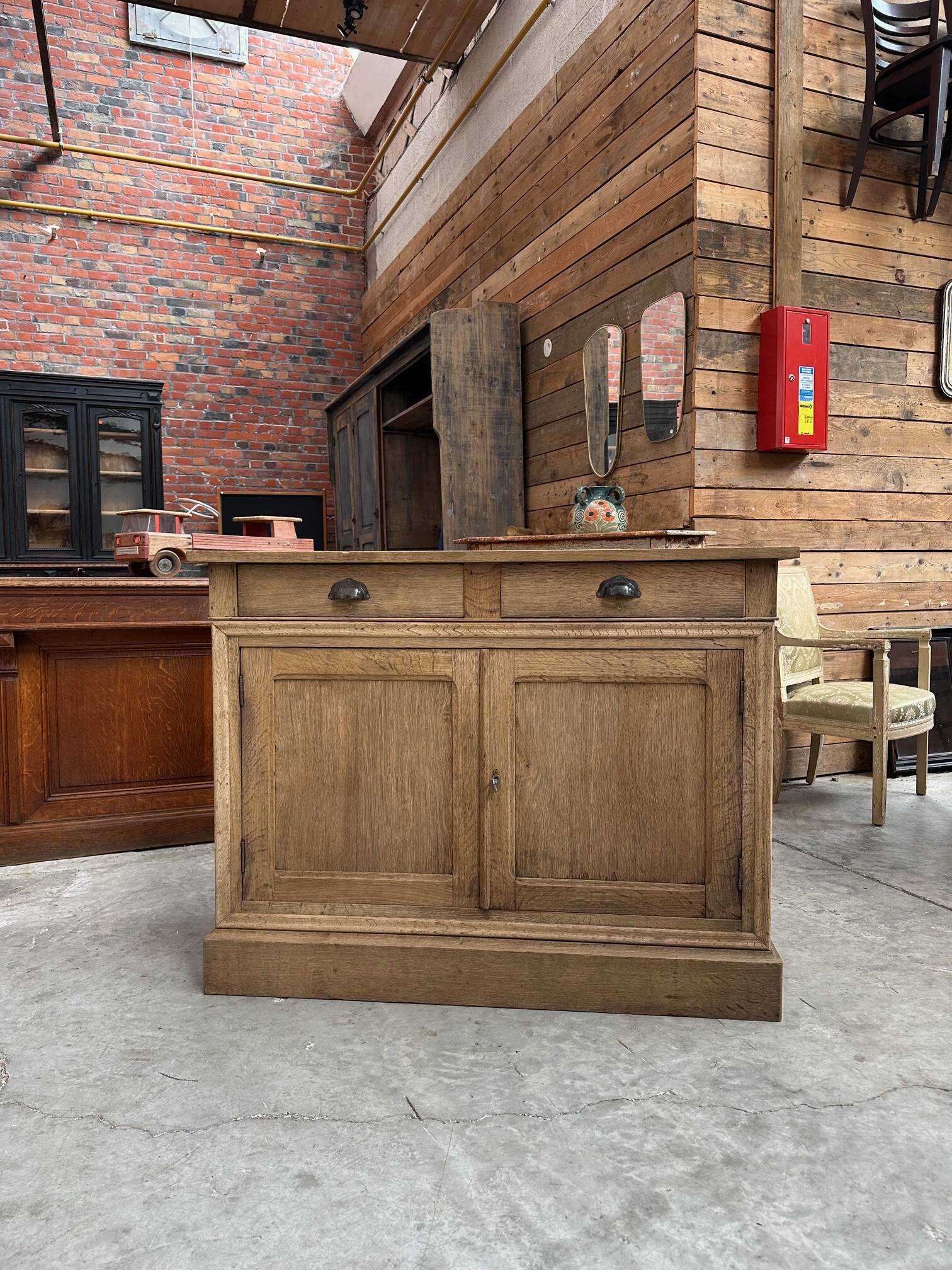 Late 19th century oak sideboard