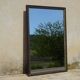 Black and gold mirror, vine leaves 63x88cm