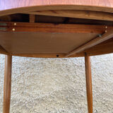 Scandinavian extendable round table