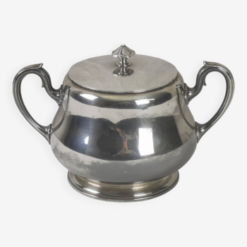 CHRISTOFLE SUGAR BOWL "Silver Metal"