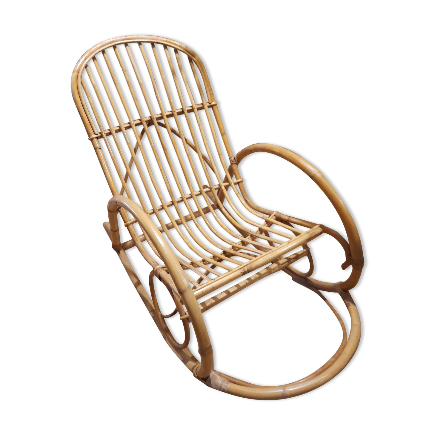 Rocking chair rattan design adult