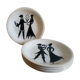 Five dessert plates Sylvestre edition of Longchamp