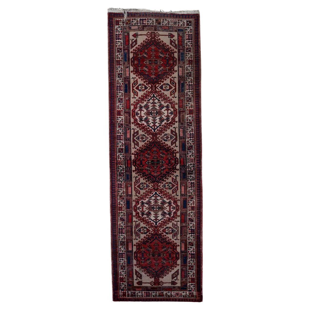 Handmade antique Persian Serab runner 102cm x 323cm 1920s - 1С1165