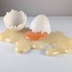 Broken egg alabaster sculpture lamp by Marco Ricciardi, Italy, 1980s