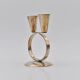 Vintage Danish silver metal candlestick