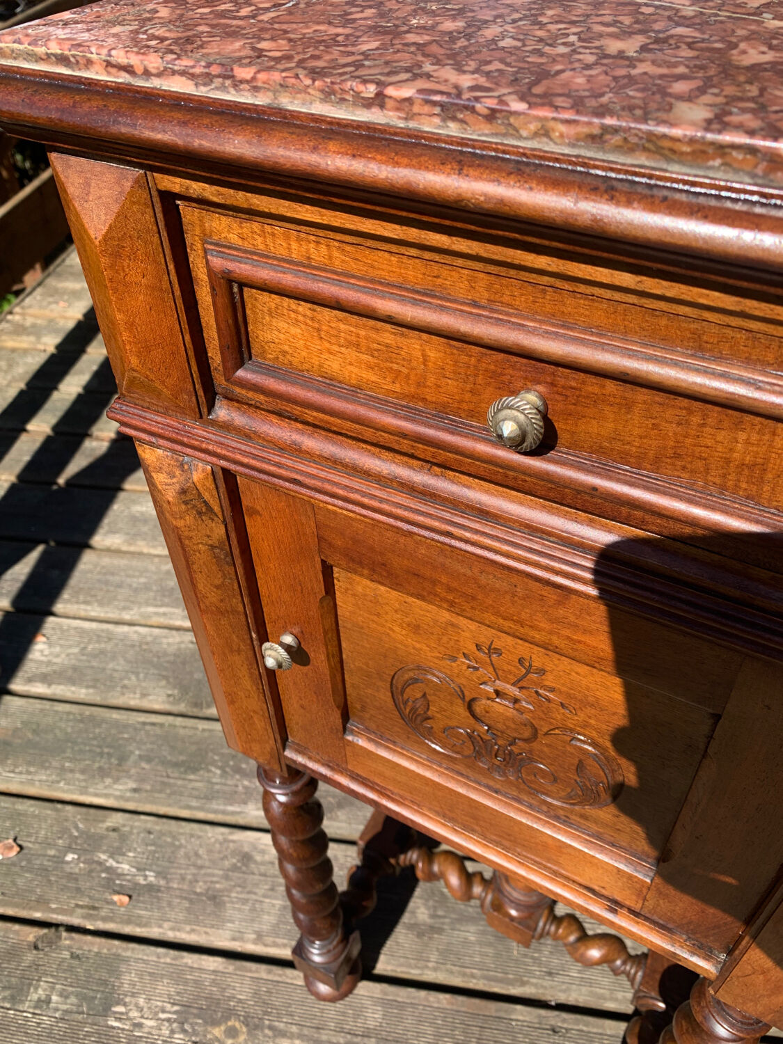 Henri II night table, late 19th century