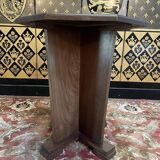 Art deco period pedestal table in solid mahogany