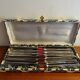 12 couteaux  forgés inox massif  vintage en écrin