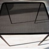 Coffee table from the 1950s, perforated metal attributed to M Matégot