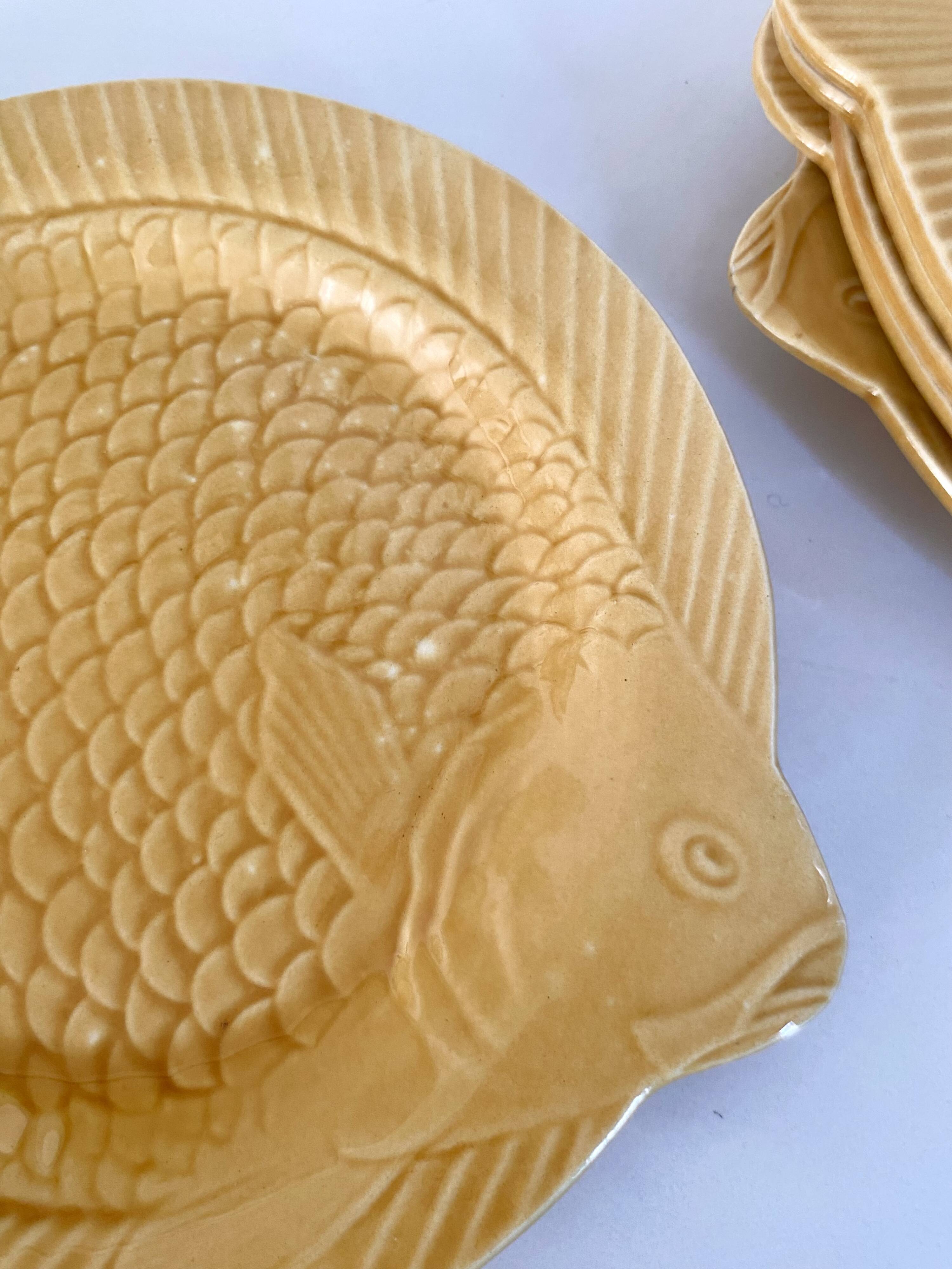 6 Sarreguemines plates
