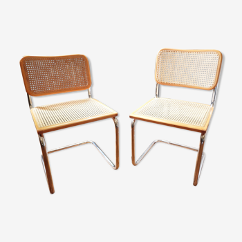 2 Cesca B32 chairs by Marcel Breuer