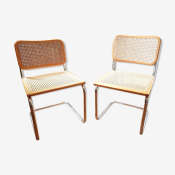 2 chaises Cesca B32 de Marcel Breuer