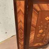 Notch has two curved doors mahogany and rosewood xviii century