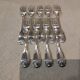 9 silver-plated dessert forks by Christofle Vendome