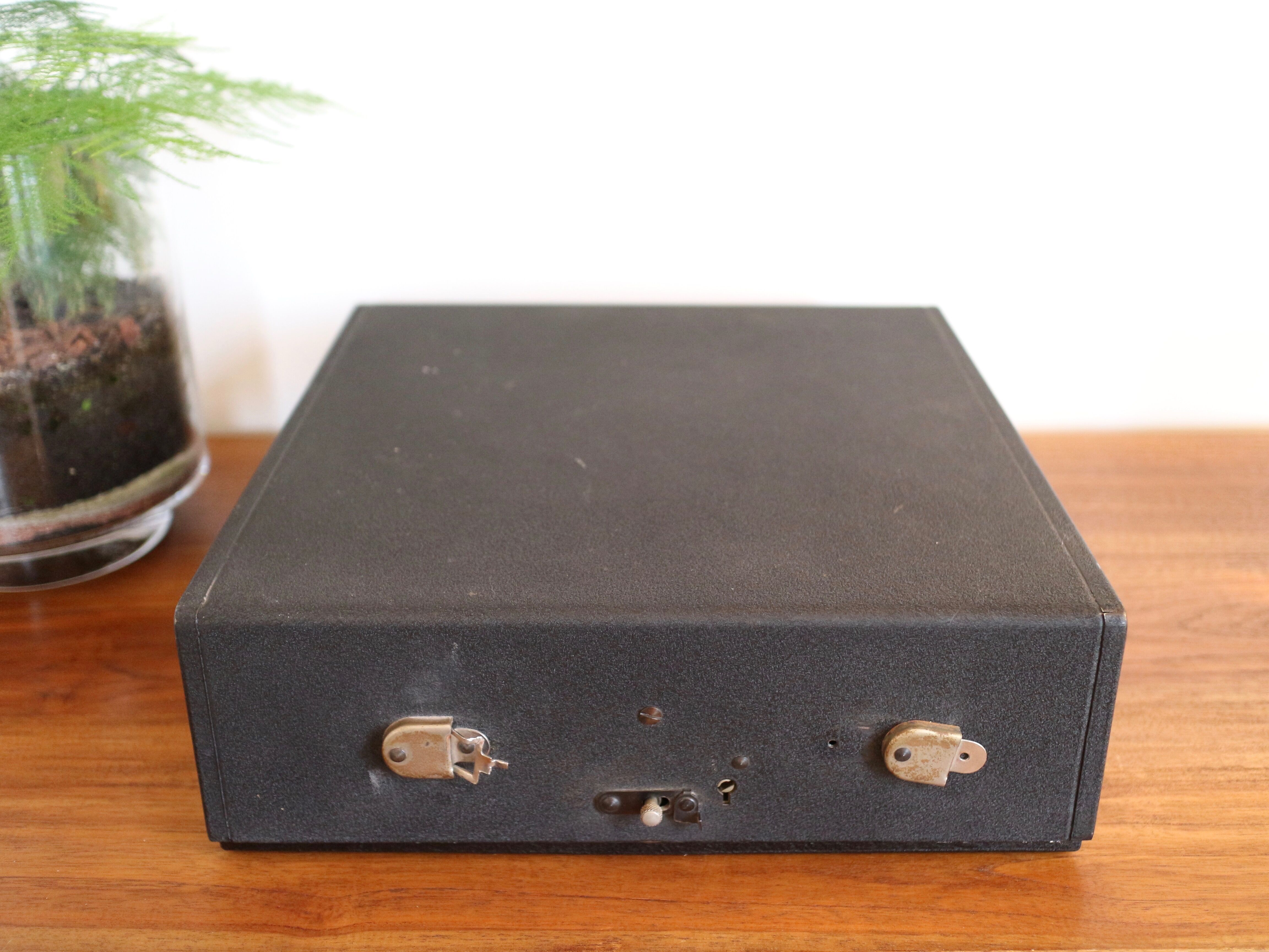 Collectible typewriter, personal Japy or P68, select grey metal model