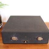 Collectible typewriter, personal Japy or P68, select grey metal model