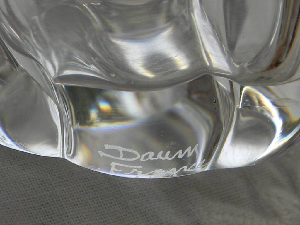 Small daum france crystal pocket tray.