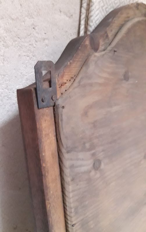 Louis Philippe mirror, mahogany, gendarme hat