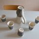 Roger Capron (1922 2006) orangeade service in enamelled tin earthenware