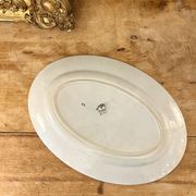 Plat ovale en faïence, Badonviller