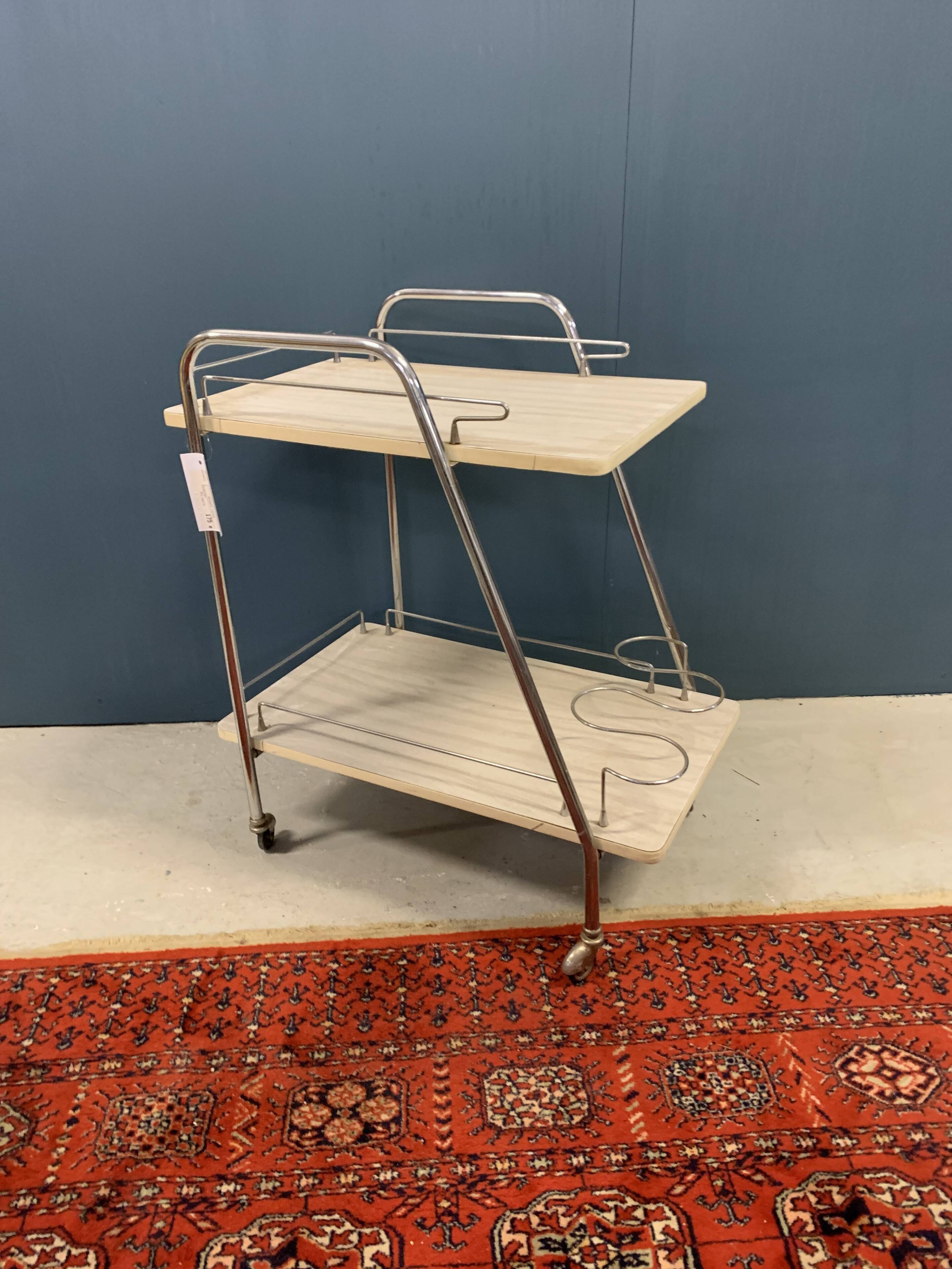 Vintage serving trolley