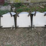 Suite of 6 dining chairs 50'S s imitation gray leather