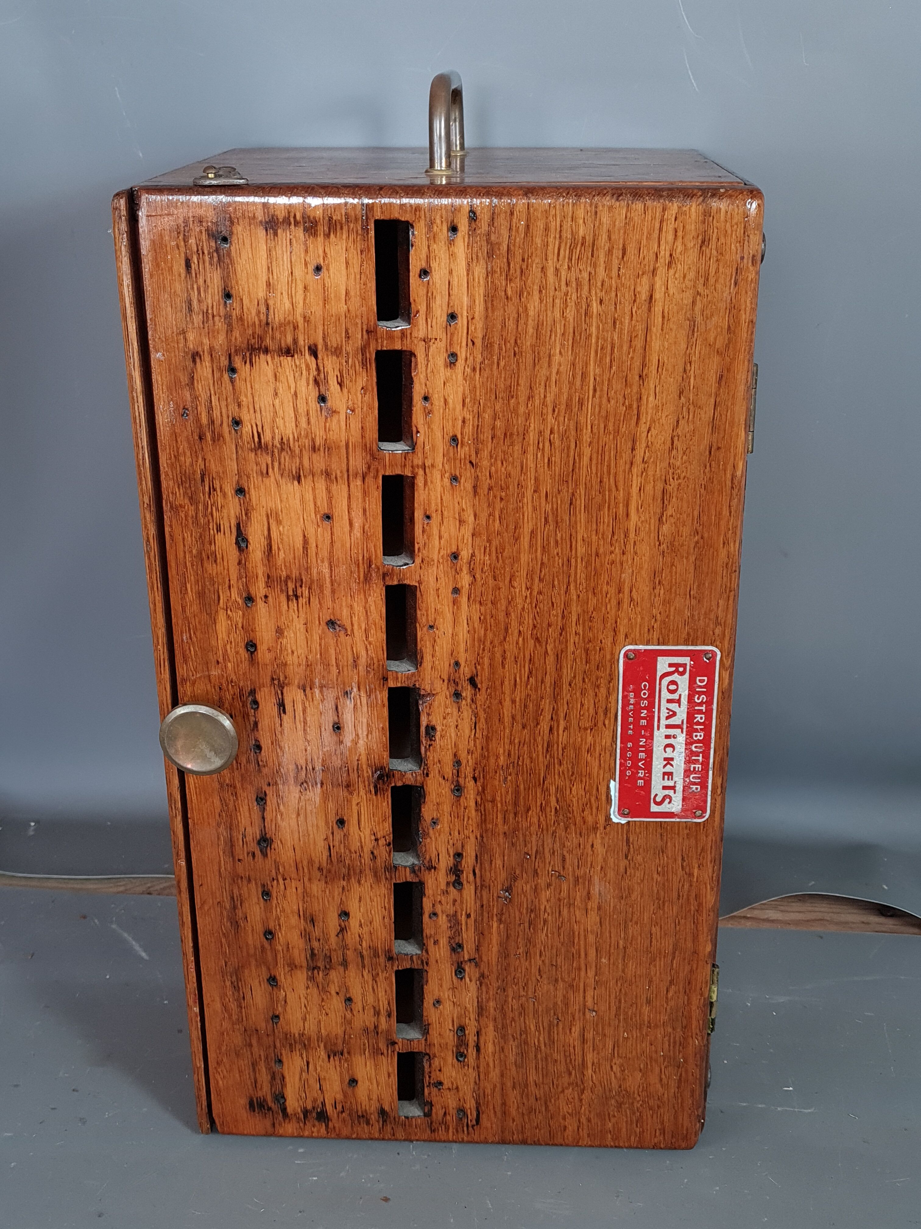 Old box at the ticket machine or other storage Early twentieth century SB