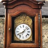 Comtoise clock in cherry style Louis XV period 19th region Fougères.