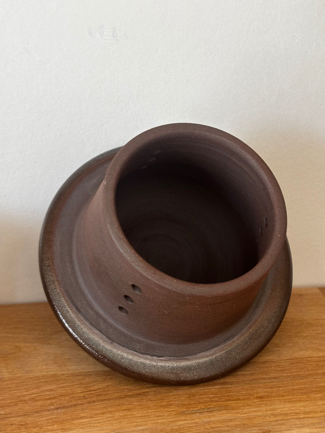 Water butter dish glazed stoneware