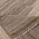 Striped Pattern Brown Vintage Kilim Rug, 225x309Cm