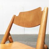 Set of folding chairs for children SE 18 German mid-century by Egon Eiermann for Wilde+Spieth, 1950s