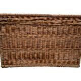 Old wicker transport trunk, early 20th century