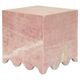 Table d'appoint en marbre rose "Flow